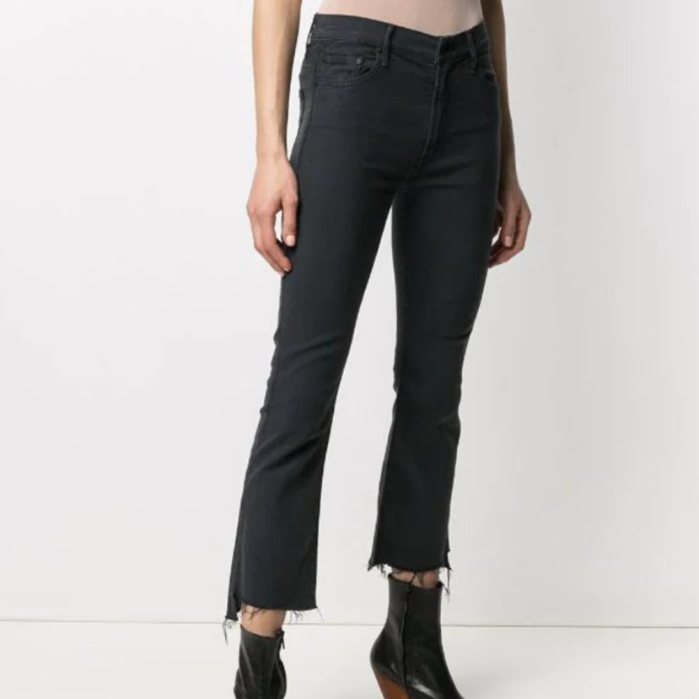 MOTHER Insider Crop Step Fray